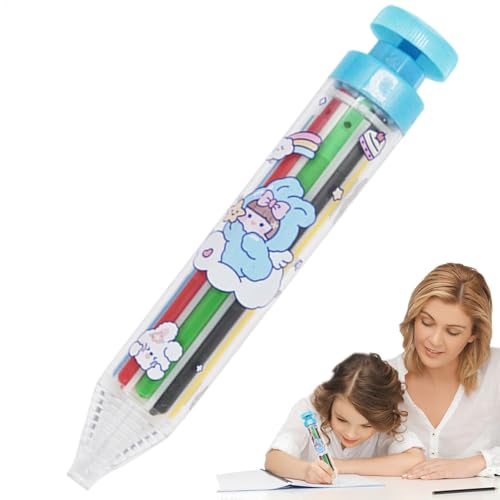 Farbstifte, 8-in-1, bunte Druckstifte, tragbare Malwerkzeuge, lustiges Kunstunterricht, Zubehör für , Mädchen Farbstifte, 8-in-1, bunte Druckstifte, tragbare Malwerkzeuge, lustiges Kunstunterricht, Zubehör für , Mädchen von Generisch