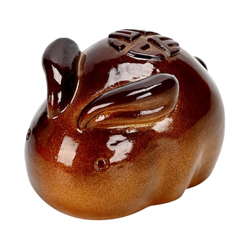Farbwechsel-Tee-Haustier weißes Kaninchen goldenes Kaninchen-Tee tisch zubehör Farbwechsel beim Erhizieren, hand gefertigtes Harz Feng Shui Kungfu Lucky Tea Dekoration Ornament Farbwechsel-Tee-Haustier weißes Kaninchen goldenes Kaninchen-Tee tisch zubehör Farbwechsel beim Erhizieren, hand gefertigtes Harz Feng Shui Kungfu Lucky Tea Dekoration Ornament von Generisch