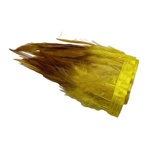 Fasanfedern, zum Basteln, Nähen, Party, Hochzeit, Basteln, gefärbte Gänsefedern, Dekoration, 10–15 cm, Gelb, 2 m Fasanfedern, zum Basteln, Nähen, Party, Hochzeit, Basteln, gefärbte Gänsefedern, Dekoration, 10–15 cm, Gelb, 2 m von Generisch