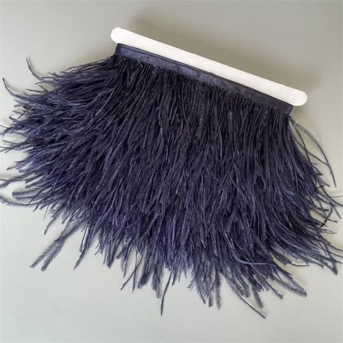 Federborte, 10 m, 13–18 cm, Federband, DIY, Hochzeitskleid, Dekoration, Bastelzubehör, Marineblau, 10 Meter Federborte, 10 m, 13–18 cm, Federband, DIY, Hochzeitskleid, Dekoration, Bastelzubehör, Marineblau, 10 Meter von Generisch