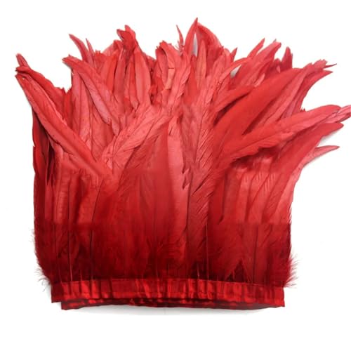 Federborte mit langem Schwanz, 30–35 cm, hochdichtes Federband für professionelles Basteln und Verzierungen, 2 m Federborte mit langem Schwanz, 30–35 cm, hochdichtes Federband für professionelles Basteln und Verzierungen, 2 m von Generisch