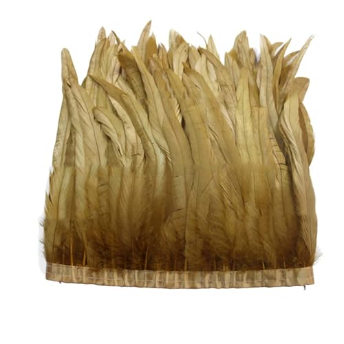 Federborte mit langem Schwanz, 30–35 cm, hochdichtes Federband für professionelles Basteln und Verzierungen, 2 m Federborte mit langem Schwanz, 30–35 cm, hochdichtes Federband für professionelles Basteln und Verzierungen, 2 m von Generisch