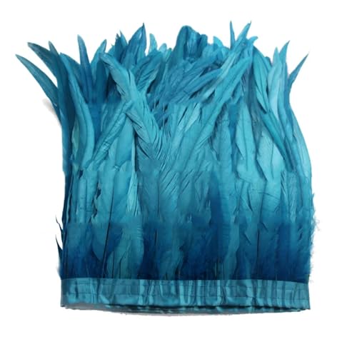Federborte mit langem Schwanz, 30–35 cm, hochdichtes Federband für professionelles Basteln und Verzierungen, 2 m Federborte mit langem Schwanz, 30–35 cm, hochdichtes Federband für professionelles Basteln und Verzierungen, 2 m von Generisch
