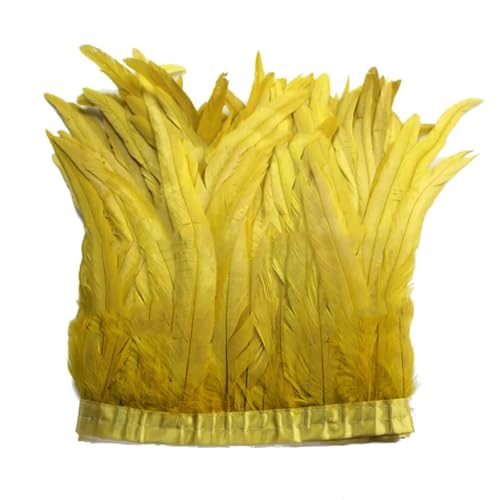Federborte mit langem Schwanz, 30–35 cm, hochdichtes Federband für professionelles Basteln und Verzierungen, 2 m Federborte mit langem Schwanz, 30–35 cm, hochdichtes Federband für professionelles Basteln und Verzierungen, 2 m von Generisch