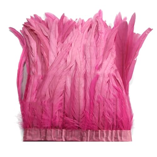Federborte mit langem Schwanz, 30–35 cm, hochdichtes Federband für professionelles Basteln und Verzierungen, 2 m Federborte mit langem Schwanz, 30–35 cm, hochdichtes Federband für professionelles Basteln und Verzierungen, 2 m von Generisch