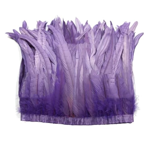 Federborte mit langem Schwanz, 30–35 cm, hochdichtes Federband für professionelles Basteln und Verzierungen, 2 m Federborte mit langem Schwanz, 30–35 cm, hochdichtes Federband für professionelles Basteln und Verzierungen, 2 m von Generisch
