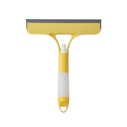 Fensterreinigungsschraber, 3 in 1 Windowsqueegee Reinigungsschraber, Neues Multifunktions-Squeegee-Werkzeug, Spray Windowsqueegee-Reiniger mit Sprayflasche für Auto, Zuhause, Küchenfenster (Yellow) von Generisch