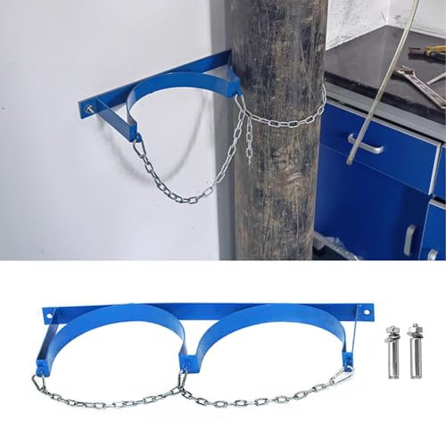 Feste Ablage für Gasflasche aus Stahl für Labor/Fabrik, wandmontierter Feuerlöscher-Halter mit verstellbarer Metallschnalle, Halterung für Ausgleichsbehälter, 26,9 cm / 27 m, M Feste Ablage für Gasflasche aus Stahl für Labor/Fabrik, wandmontierter Feuerlöscher-Halter mit verstellbarer Metallschnalle, Halterung für Ausgleichsbehälter, 26,9 cm / 27 m, M von Generisch