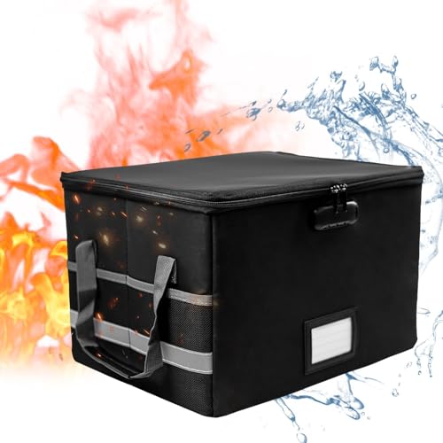 Feuerfeste Aktenbox für Dokumente, feuerfeste Dokumententasche Aufbewahrungsbox, tragbare feuerfeste Dokumententasche mit Schloss, Aktenschrank für Bargeld, Rechtsordner Feuerfeste Aktenbox für Dokumente, feuerfeste Dokumententasche Aufbewahrungsbox, tragbare feuerfeste Dokumententasche mit Schloss, Aktenschrank für Bargeld, Rechtsordner von Generisch