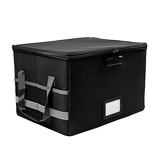Feuerfeste Dokumentenbox, feuerfeste Box mit versiegelter, wasserdichter Aktenbox, große Kapazität, Akten-Organizer-Box, Akten-Safe, tragbarer Griff, sicher, zusammenklappbare Box, Zuhause, Feuerfeste Dokumentenbox, feuerfeste Box mit versiegelter, wasserdichter Aktenbox, große Kapazität, Akten-Organizer-Box, Akten-Safe, tragbarer Griff, sicher, zusammenklappbare Box, Zuhause, von Generisch