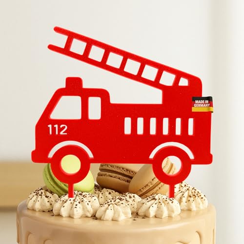 Feuerwehr Cake Topper – Tortenstecker für Kindergeburtstag | Kuchen Deko für Feuerwehr Party & Geburtstagstorte Feuerwehr Cake Topper – Tortenstecker für Kindergeburtstag | Kuchen Deko für Feuerwehr Party & Geburtstagstorte von Generisch