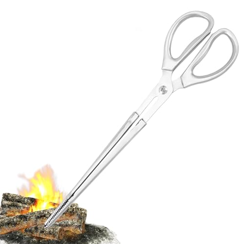 Feuerzange für Feuerstelle, Edelstahl Brennholzzange, Brennholzgreifer, Brennholzpflücker, Lagerfeuerwerkzeuge, Feuerstelle Holzkohlepflücker, Edelstahl Feuerstelle Zange, Brennholzgreifer Feuerzange für Feuerstelle, Edelstahl Brennholzzange, Brennholzgreifer, Brennholzpflücker, Lagerfeuerwerkzeuge, Feuerstelle Holzkohlepflücker, Edelstahl Feuerstelle Zange, Brennholzgreifer von Generisch