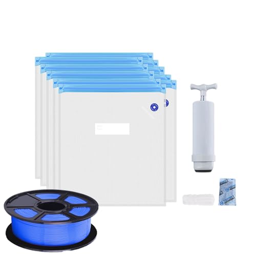 Filaments Vakuumbeutel Set - feuchtigkeitsbeständige staubdichte Lagerbeutel für 3D -Druckfilamentspulen, wiederverschließbare Vakuumdichtbeutel mit Handpumpe Clips zum Trocknen von | Ide Filaments Vakuumbeutel Set - feuchtigkeitsbeständige staubdichte Lagerbeutel für 3D -Druckfilamentspulen, wiederverschließbare Vakuumdichtbeutel mit Handpumpe Clips zum Trocknen von | Ide von Generisch