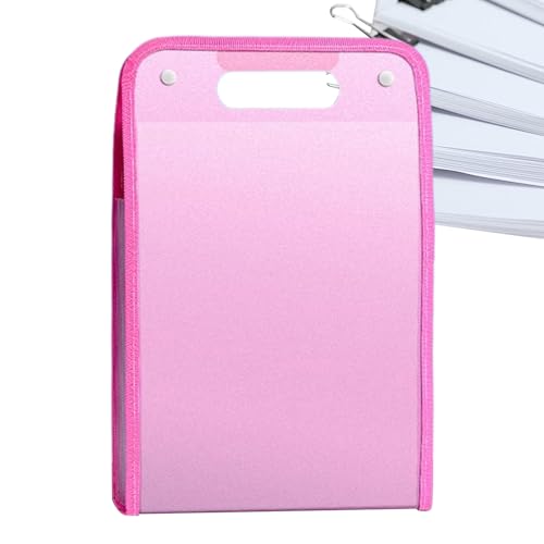 File Organizer Folders, Expanding File Folder, 13 Pockets Storage 14.17inches, Document Paper Holder for Classroom, Student, School Art, Studio, Travel, Meeting Room, Blue and Pink von Generisch