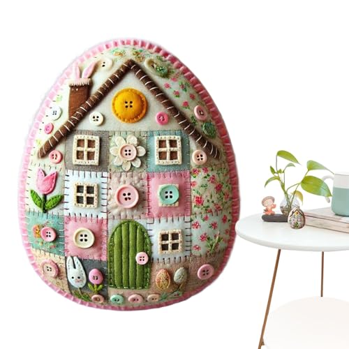 -Filz-Eierhaus-Set, Patchwork-Ei-Projekte, Filz-Set, Kükenhaus-Bastelset mit Materialpaket und Anleitung, Osterdekorationen, Partygeschenke von Generisch