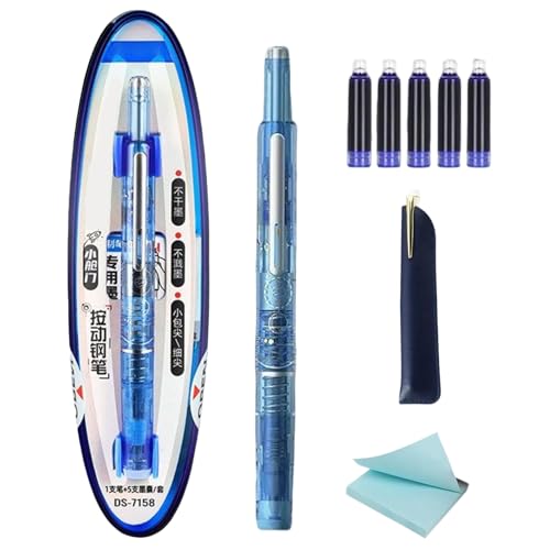 Fine Nib Writing Tool - Fountain Pen | Glatte Tintenpatronenstift | Kalligraphie -Marker Für Notizen Und Skizzen | Schulschreibabläufe Mit Eleganter Handschriftunterstützung Für Journaling Doodling von Generisch