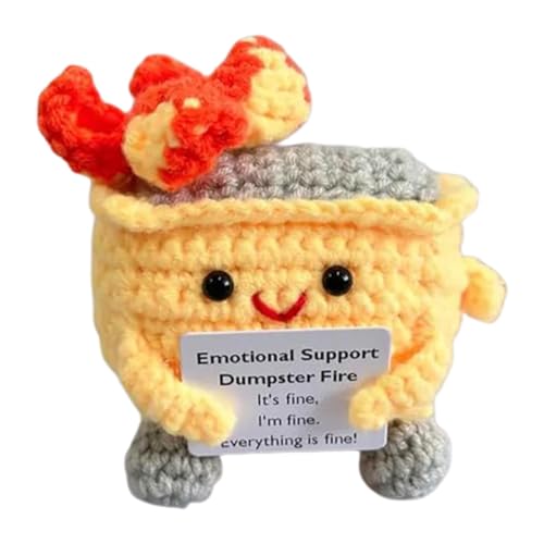 Fire - Funny Crochet Toy | Handmade Fire | 9 cm / 3,5 Zoll Cartoon Knitted Puppe Crochet Toy, Crochet Fire, Tiny Fire Emotional Support Crochet Toy, Crochet Fire - Funny Crochet Toy | Handmade Fire | 9 cm / 3,5 Zoll Cartoon Knitted Puppe Crochet Toy, Crochet Fire, Tiny Fire Emotional Support Crochet Toy, Crochet von Generisch