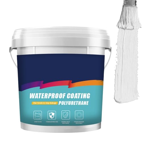 Firelye Polyurethan Wasserdichte Beschichtung (1000g, Grau) | Super Unsichtbares Leckdichtes Mittel und Isolations Dichtmittel für Dachleckagen | Direkt auf Zement, Fliesen, und Spachtelmasse Wände von Generisch