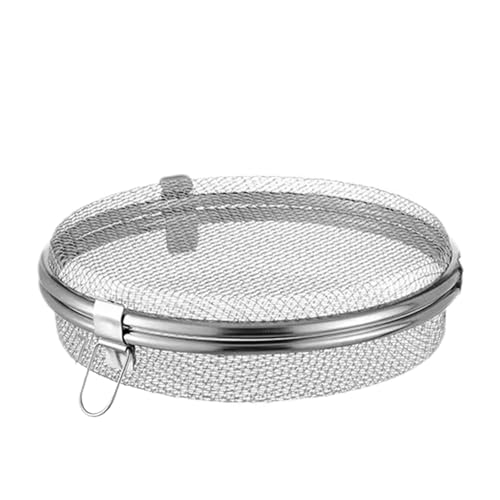 Fischnetz zum Trocknen von Lebensmitteln, rundes Netz-Abtropfgestell, fliegensicher, rundes Netz-Trockengestell, Trocknungsnetz, Kräuterfisch-Hängeregal für Garnelen, Fisch, , Gemüse, von Generisch
