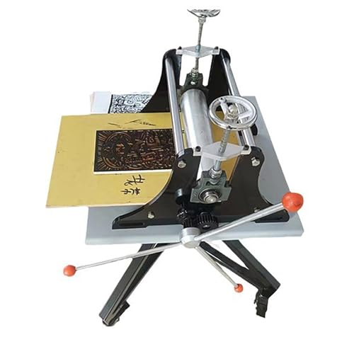 Flachbettpresse für geprägten Druck, gleichmäßiger Druck mit doppelter Positionierungswelle, ideal für Holzschnitt-Tintenanwendungen von Generisch