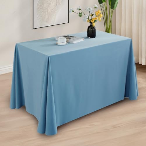 Flanell-Tischdecke, 140 x 200 cm, waschbar, Polyester, rechteckig, Tischdecke für Partys, Hochzeiten, Buffets und Abendessen, hellblau, Heimdekoration Flanell-Tischdecke, 140 x 200 cm, waschbar, Polyester, rechteckig, Tischdecke für Partys, Hochzeiten, Buffets und Abendessen, hellblau, Heimdekoration von Generisch