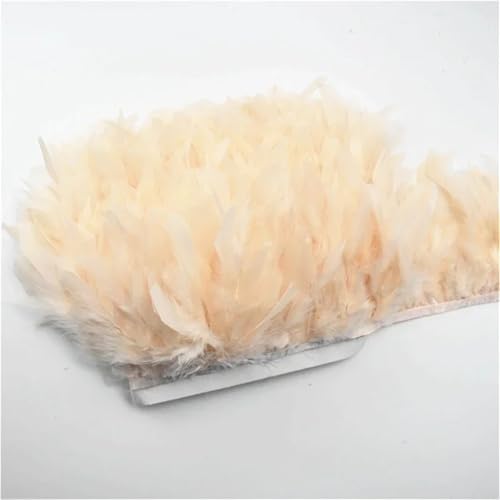 Flauschige Fransen mit Quasten, 10 m Rolle, 12–15 cm breit, weiches Band in mehreren Farben zum Nähen von Besätzen und zur Dekoration von Kleidern von Generisch