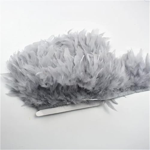 Flauschige Fransen mit Quasten, 10 m Rolle, 12–15 cm breit, weiches Band in mehreren Farben zum Nähen von Besätzen und zur Dekoration von Kleidern von Generisch