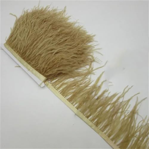 Flauschiger Straußenhaar-Besatz, 10–15 cm, Seitenband, DIY, Urlaub, Party, Kostüm, Schmuck, Zubehör, Altgelb, 2 Meter Flauschiger Straußenhaar-Besatz, 10–15 cm, Seitenband, DIY, Urlaub, Party, Kostüm, Schmuck, Zubehör, Altgelb, 2 Meter von Generisch