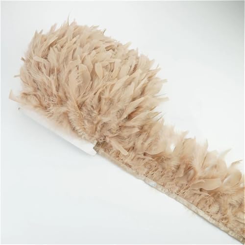 Flauschiges Marabu-Feder-Fransenband, 12–15 cm breit, in 2 oder 10 m Länge, für Handarbeiten und Bastelarbeiten Flauschiges Marabu-Feder-Fransenband, 12–15 cm breit, in 2 oder 10 m Länge, für Handarbeiten und Bastelarbeiten von Generisch