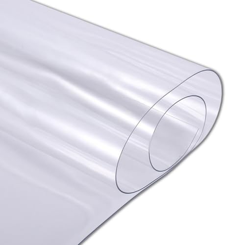 Fleckenabweisende, transparente Vinyl-Tischdecke, 3 mm dicke Kunststoffabdeckung für rechteckige Tische, abwischbar und ideal für Küche, Kaffee, Garten und Möbelschutz Fleckenabweisende, transparente Vinyl-Tischdecke, 3 mm dicke Kunststoffabdeckung für rechteckige Tische, abwischbar und ideal für Küche, Kaffee, Garten und Möbelschutz von Generisch
