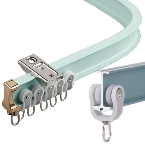 Flexible Vorhangschiene mit leiser Riemenscheibe, Aluminium für reibungslose Vorhangbewegung, ideal für Zuhause und Büro, einfache Installation, modernes Design Flexible Vorhangschiene mit leiser Riemenscheibe, Aluminium für reibungslose Vorhangbewegung, ideal für Zuhause und Büro, einfache Installation, modernes Design von Generisch
