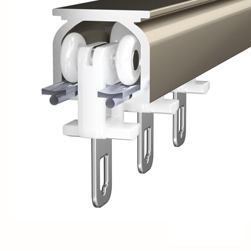 Flexible robuste Vorhangschiene, Decken- oder Wandmontage, für Raumteiler und Vorhänge Flexible robuste Vorhangschiene, Decken- oder Wandmontage, für Raumteiler und Vorhänge von Generisch