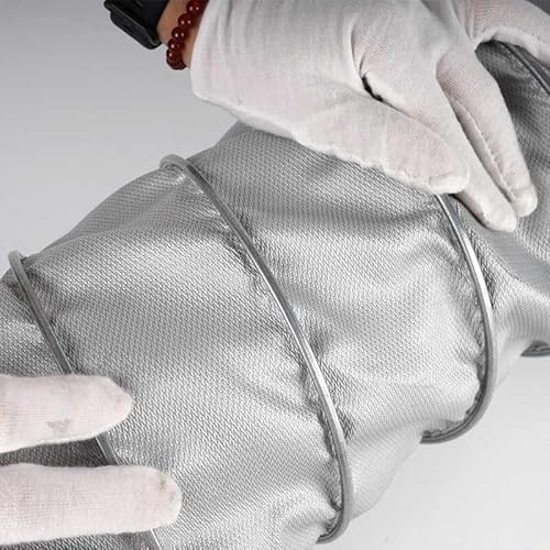 Flexibler Fiberglas-Entlüftungsschlauch für Kaltlufteinlass – 80 mm bis 300 mm Luftführungsrohr mit 2 Klemmen, ideal für Abluftventilatoren und Belüftungssysteme, leicht von Generisch