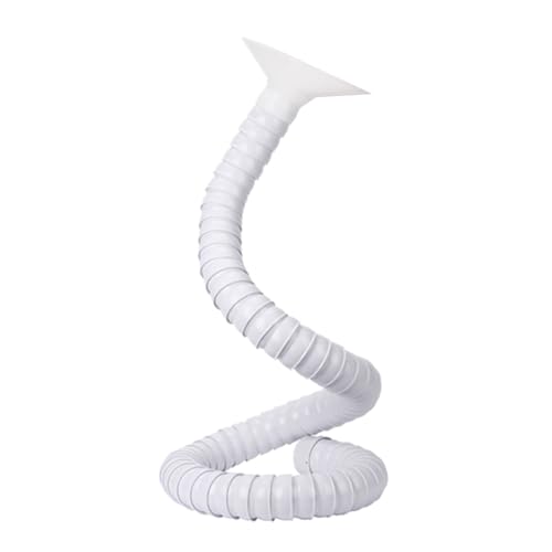 Flexibler Staubsammelschlauch zum Löten und 3D-Druck, universelles Absaugrohr mit Abdeckung, ideal für Heimwerkerarbeiten, Telefonreparatur, elektrisches Eisenschweißen (Weiß, 50 mm x 100 cm) von Generisch