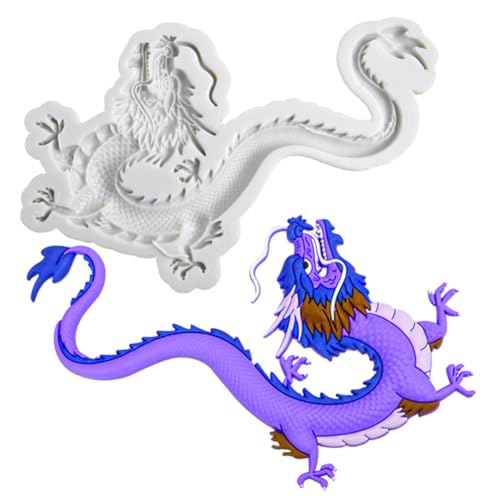 Fliegender Drache Silikonform, Fondantform -3D-Sternzeichen-Fondantform,3D-Fondantform mit fliegendem für selbstgemachte Kuchen, Kekse, Kekse, Zuckerpudding, Schokolade, Bonbon Fliegender Drache Silikonform, Fondantform -3D-Sternzeichen-Fondantform,3D-Fondantform mit fliegendem für selbstgemachte Kuchen, Kekse, Kekse, Zuckerpudding, Schokolade, Bonbon von Generisch