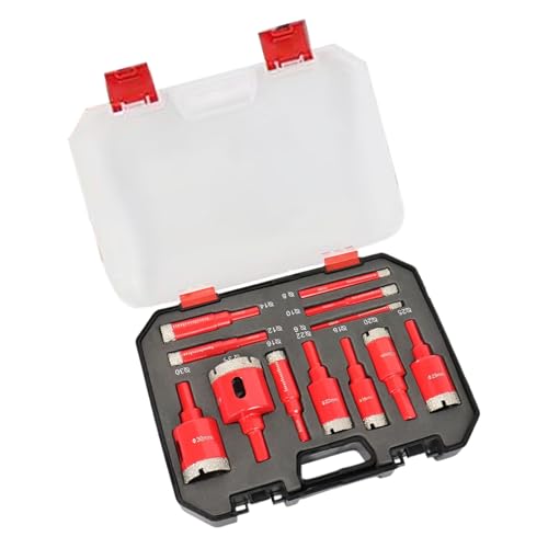 Fliesenlochsägen-Kit, Anti-Rutsch-Feature, 20x15x5 cm, Installationsrohrlochschneider, elektrische Kabelbohrer, sicher und bequem, für Auftragnehmer, Hobbyisten von Generisch