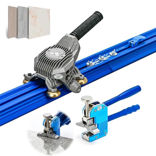 Fliesenschneider Großformatschneidemaschine mit eingebauten Saugnäpfen, hochpräzises Fliesenschiebemesser und Zange, ideal zum Schneiden von Steinplatten Fliesenschneider Großformatschneidemaschine mit eingebauten Saugnäpfen, hochpräzises Fliesenschiebemesser und Zange, ideal zum Schneiden von Steinplatten von Generisch