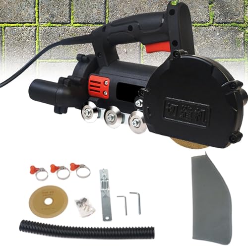 Fliesenspaltreiniger, 900 W, elektrisch, mit Edelstahlrädern, 1,2 mm Klinge, 11000 U/min, staubdichtes Design für Badezimmer, Schlafzimmer von Generisch