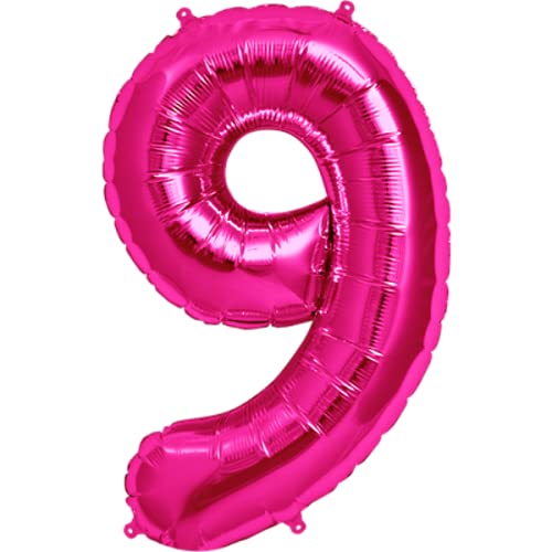 Folienballon 40 cm Deko Zahl 90 folienballon 16 inch Neujahr Silvester 90 Party Dekoration Pink Rosa Folienballon Ballons Pink Ballon Birthday Jubiläum 90 Geburtstag birthday Feier (Zahl 90) von Generisch