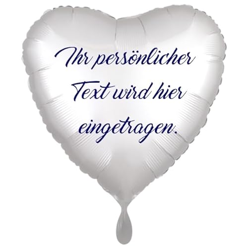 Folienballon in Herzform mit Ihrem Text. personalisierter Grußballon ohne Helium. 2-seitig bedruckt. Satin de Luxe, weiß. Folienballon in Herzform mit Ihrem Text. personalisierter Grußballon ohne Helium. 2-seitig bedruckt. Satin de Luxe, weiß. von Naisee