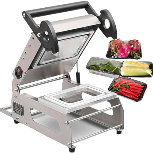 Food Tray Sealer Hand Wrapping Machine for Takeaway Boxes, Heating Film Sealing Solution, Compact and Efficient Packaging Tool von Generisch