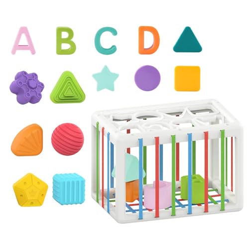 Form -Sortierbox - Sensorisches Babyspielzeug -Set, Lernpuzzlespiel | Hand-Auge-Koordinationspraxis mit Blöcken und Bällen, Sortieren von Spieltexturen und Farben für das Säuglingswachstum in Montesso Form -Sortierbox - Sensorisches Babyspielzeug -Set, Lernpuzzlespiel | Hand-Auge-Koordinationspraxis mit Blöcken und Bällen, Sortieren von Spieltexturen und Farben für das Säuglingswachstum in Montesso von Generisch
