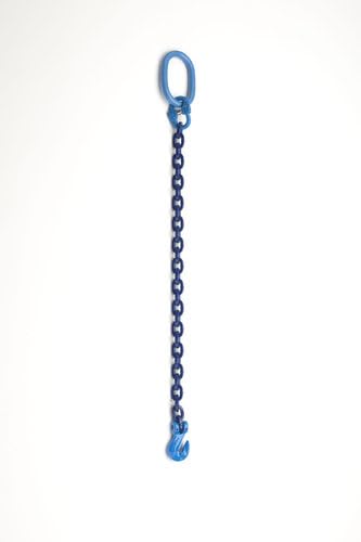 Forst-Allzweckketten - GK 10 - blau lackiert - 7 mm stark - eckiges Kettenglied- 2,5 Meter Nutzlänge von Generisch