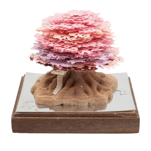 Four Seasons Panorama-Baumhaus, 3D-Papier mit Skulptur, Geschenk, M1t0, Geschenk, handgefertigt, Notizsammlung, Licht von Generisch