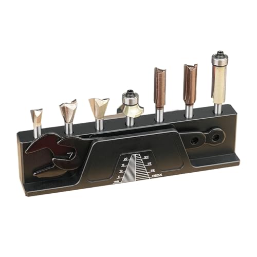 Fräsständer - Aufbewahrung des Bohrers | 6,35 mm Bohrerfinishalter | Für 7-Loch-Fräsen aus Aluminiumlegierung | Magnetischer Bohrerständer Fräsständer - Aufbewahrung des Bohrers | 6,35 mm Bohrerfinishalter | Für 7-Loch-Fräsen aus Aluminiumlegierung | Magnetischer Bohrerständer von Generisch