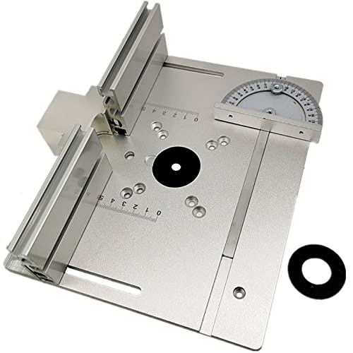 Frästischplatte aus Aluminiumlegierung für Holzfräsen, Trimmen und Gravieren mit Gehrungslehre, ideal für Tischsägen und Holzbearbeitungsbänke Frästischplatte aus Aluminiumlegierung für Holzfräsen, Trimmen und Gravieren mit Gehrungslehre, ideal für Tischsägen und Holzbearbeitungsbänke von Generisch