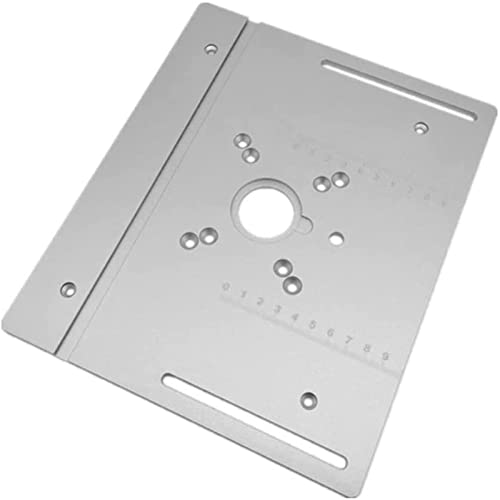 Frästischplatte aus Aluminiumlegierung für Holzfräsen, Trimmen und Gravieren mit Gehrungslehre, ideal für Tischsägen und Holzbearbeitungsbänke Frästischplatte aus Aluminiumlegierung für Holzfräsen, Trimmen und Gravieren mit Gehrungslehre, ideal für Tischsägen und Holzbearbeitungsbänke von Generisch