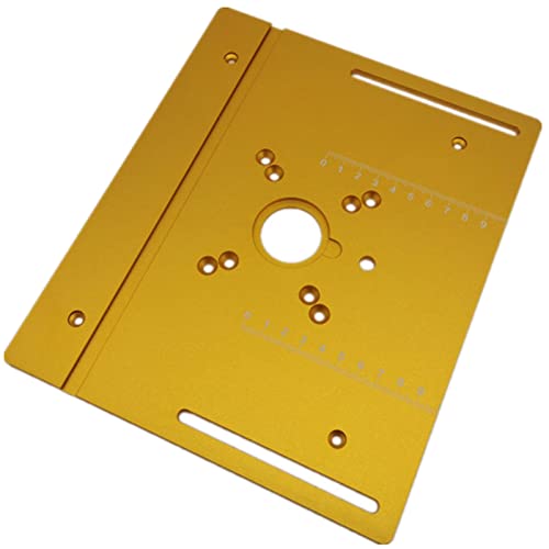 Frästischplatte aus Aluminiumlegierung für Holzfräsen, Trimmen und Gravieren mit Gehrungslehre, ideal für Tischsägen und Holzbearbeitungsbänke Frästischplatte aus Aluminiumlegierung für Holzfräsen, Trimmen und Gravieren mit Gehrungslehre, ideal für Tischsägen und Holzbearbeitungsbänke von Generisch