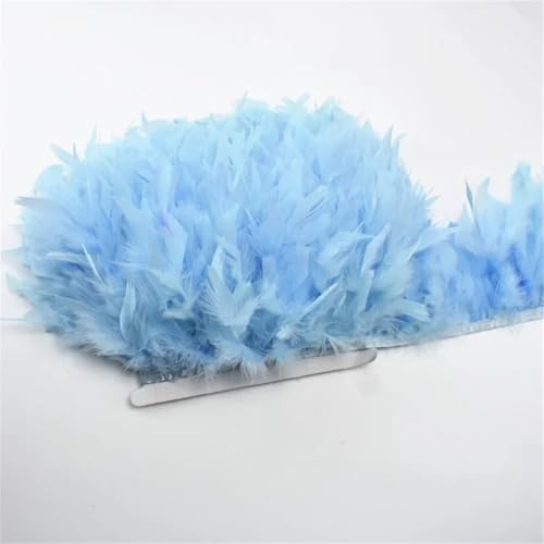 Fransenband mit Truthahnfedern, Quaste, Federband, Nähen, Kostüm, Kleid, Hochzeit, 11. Hellblau, 5 m Fransenband mit Truthahnfedern, Quaste, Federband, Nähen, Kostüm, Kleid, Hochzeit, 11. Hellblau, 5 m von Generisch