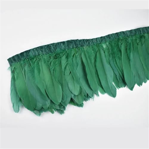 Fransenband mit farbigen Federn, zum Nähen, Hochzeitszubehör, DIY, dunkel, EN8, 2 m Fransenband mit farbigen Federn, zum Nähen, Hochzeitszubehör, DIY, dunkel, EN8, 2 m von Generisch
